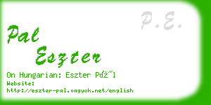 pal eszter business card